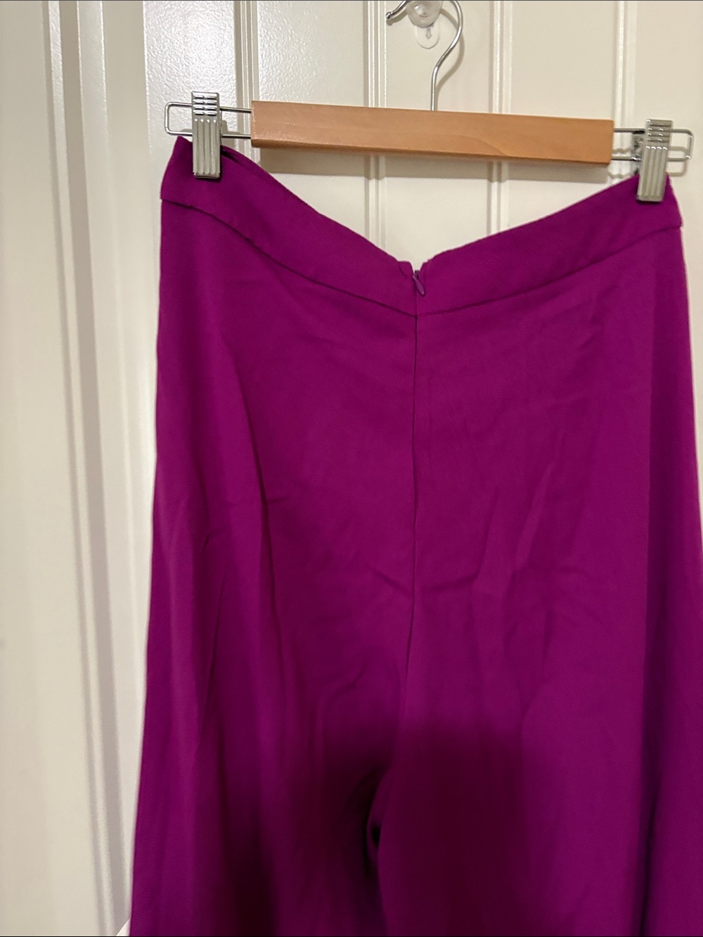 NWT Lulus Women's Wide-Leg Pants in Magenta Pink/Purple - Picture 9 of 12